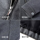 Antonio light luxury & mulberry silk & sheep wool high-end lapel jacket men's simple zipper autumn short woolen jacket