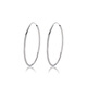 Qlady big earrings for women 925 silver plain earrings hoop earrings for women 2025 new high-end light luxury ear buckle gift