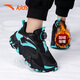 ANTA (ANTA) children's cotton shoes plus velvet to keep warm official flagship 2026 summer new anti-slip and wear-resistant cotton shoes for 6-16 years old black/fluorescent aqua-6902 37