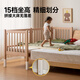 Genji Muyu children's furniture solid wood children's splicing bed for adults to sleep on the bedside widening splicing artifact lifting guardrail baby bed children's lifting splicing bed (guardrail lifting type) + mattress 8cm thick J115 100x200cm