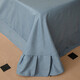 High-end home new thickened pure cotton brushed four-piece set 100% cotton spring, autumn and winter bed sheets, quilt covers and fitted sheets, Ellen-Blue, comfortable and skin-friendly bed sheets, 1.8 four-piece set-quilt cover 200x230