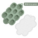 Baby fruit and vegetable bite-proof silicone ice tray mold set for oral period food grade smoke gray (small food ice tray 70g)