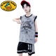 
G.DUCKKIDS children's clothing boys basketball uniform quick-drying suit children's sleeveless vest summer boys summer mid-large children's sports jersey blue 140