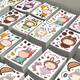 Magic Bean Shenghuo [Hot Style] Labubu-Dress-up-Aufkleber Cartoon Netter Kinder dekorativen Desktop DIY-Aufkleber Labubu Fun DIY-Aufkleber 38 große Größen (fünf Sets, keine Wiederholungen)