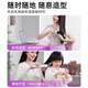 Jiabolan wireless hair straightening comb negative ion hair care does not damage hair wireless portable straightening and curling dual-use fluffy splint for men and women artifact high skull lasting styling pearl white three-level adjustment丨LCD display丨1.2 billion hydrating negative ions