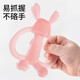 Licheers baby teether molar stick oral period 3-6 months rabbit teether baby anti-eating hand molar toy pink