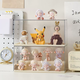 Yusenyi Blind Box Storage Display Rack Acrylic Transparent Box Lego Doll Ornament Display Box Mart Figure Bubble Cabinet Pearl White Single Row Model (Can Store 46 Cubs)