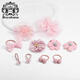 Royal sasa royal salsa Korean bow hair rope little girl ties hair rubber band does not hurt hair girls hairpin side clip