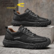 Camel Dynamic Chophel Choe de cuero para hombres Autumn Soft Sole Sobre RESISTEN RESISTENTE Cañas de trabajo de alta resistencia para viajes de moda versátiles al aire libre zapatos de trabajo de moda versátiles (suela suave Soft Soft) Altura Aumento 9893 38 Tamaño de calzado de cuero estándar