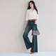 
Evely anti-wrinkle basic shoulder style workplace commuting cotton shirt for women 2025 autumn new small top This white L 115-130Jin [Jin equals 0.5 kg]