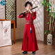 Little Taobao Tang suit boys Chinese style ancient style children Hanfu ancient costume Chinese school boys Mid-Autumn Festival costumes SMD05 red 130