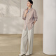 
ROEYSHOUSE LOOK casual loose striped shirt women 2025 autumn new style lapel shirt long sleeve top 12609 striped S