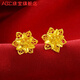 ABC Old Phoenix 999 gold-wrapped silver earrings for women gold earrings new style 2025 temperament ear jewelry as a gift 2 cm earrings