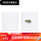 LACOSTE法国鳄鱼男女同款时尚纯色logo印花运动护腕|RL9272 001_白色