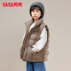 Duck Duck Children's Down Jacket Vest 2025 New Short Boys and Girls Vest Autumn and Winter Medium and Large Children's Clothing Stand Collar Jacket HF