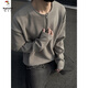 Woodpecker (TUCANO) American half-zip Henry collar T-shirt men's spring and autumn cleanfit long-sleeved inner layering shirt tough guy wear sweatshirt dark gray upgraded model M 95 to 115 Jin Jin equals 0.5 kg can be worn