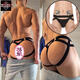 Gay double underwear men's sexy men's sexy underwear thong men's temptation show 100-120Jin Jin is equal to 0.5kg 113 black