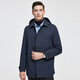 Rozio store same style, anti-wrinkle and easy to care for, autumn 25 LOZIO men's business casual detachable hood short windbreaker, royal blue L (50)