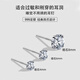 Decoration show S999 sterling silver earrings for women with pierced ears, four-claw zircon simple Japanese and Korean temperament versatile mini earrings ins earrings Haoshi 8m pair (s999 material marked S999)