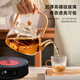 YIHUTEA tea kettle electric ceramic stove tea kettle kettle tea stove health kettle set tea kettle thickened Kung Fu tea set 1500w automatic power off ceramic stove + tea kettle 1L