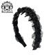 Royal sasa royal salsa silk yarn headband large teeth non-slip high skull fairy headband hairpin fluffy hair volume headwear for women