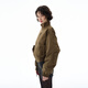 Weilang's store autumn American retro cool style short jacket women's design high-end niche windbreaker jacket green ready for delivery on the same day S