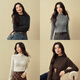 
Shifanli ('SEIFINI) [Basement of King of Lily of the Valley] Shifanli Wood Ears Half-Turnneck Sweater 25 Autumn New Thin Sweater Women Beautiful S