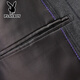 Playboy (PLAYBOY) striped suit men's suit formal wear professional wedding groom dress slim business casual groom suit men gray M 170
