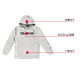 Dayiwa DE-6021CS hooded sweatshirt jacket fishing wear loose casual hoodie outdoor sports white L