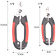 Pet nail clippers recommended for beginners Nail clippers for dogs and cats Claw scissors for pet supplies Nail clippers for cat nail clippers Small + Large - black and red