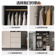 Yinjiang Xiaoyi package installation solid wood wardrobe bedroom home simple economical cabinet light luxury large wardrobe four-door combination cabinet 1.6 meters four-door main cabinet