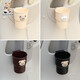 Bicycle electric vehicle water cup holder cute cartoon motorcycle milk tea holder bicycle beverage water bottle holder beige bear water cup holder