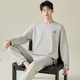 
Palando men's pajamas spring and autumn pure cotton long-sleeved boys autumn and winter teenagers men's home clothes 2025 new large size 11932 L