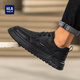 Heilan House (HLA) Men's Shoes 2025 Autumn and Winter New Style Sneakers Men's Business Casual Leather Shoes Trendy Versatile Casual Shoes Men's Black 41
