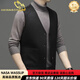 NasawassUp Leichte Luxus doppelseitige Wollweste Männer High-End Warm Woll Weste Business Anzug Pferd Clip Casual Weste Männer 2391 Kamel M 170