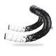 Hanoufei road handlebar with bicycle gradient hand-bent handlebar wrap non-slip wear-resistant two-color silicone shock-absorbing strap black and white (2050mm) two rolls price