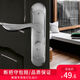 CLCEY door lock indoor adjustable and unmodified hole bedroom room type old-fashioned universal wooden door hand lock black 13548 3550mm