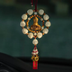 Yusenyi picked up a huge discount, high-end boxwood carving baby Buddha car pendant, Bodhi car rearview mirror pendant, Duobao car pendant