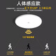 Biuyum human body sensing ceiling lamp LED three-proof ceiling lamp engineering stair aisle corridor corridor light ultra-thin smart lamp 18W-diameter 30cm-human body sensing