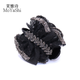 Princess Hepburn Yichen Gentle and elegant wheat ear 8cm meatball clip MY219 new style back of head clip high-end black meatball clip (all-match style)