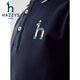 HAZZYS children's clothing boys and girls POLO shirt autumn new lapel casual long-sleeved T-shirt navy 130