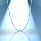 Saturday Fortune (ZLF) PT950 platinum necklace women's baby's breath classic platinum plain clavicle chain 45cm - 2.14g