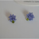 DL 1998 Fat Donglai quality tanzanite earrings, natural lavender color, rich green peridot, natural color matching, a pair of gold-plated earrings