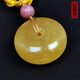 Amber School One thing, one picture, one certificate, beeswax keychain, safety buckle, natural amber, Russian material, chicken fat, yellow necklace for men and women, pendant, 2.5g, 19*9mm