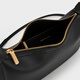 
CHARLES/KEITH25 autumn new product retro soft simple hand-heeled shoulder armpit bag Chinese Valentine's Day gift CK2-20671783 Black M