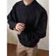 Yiran's new knitted sweater for men in spring and autumn, old money style Henry collar, high-end lazy style, fashionable and versatile sweater for men, light gray L recommended 105-125Jin Jin equals 0.5 kg