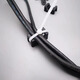 Tuanzhiyuan wire holder saddle-shaped tie holder screw hole type cable tie holder cable fixing clip HC HC-2S black 100 pieces