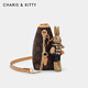 CharisKitty小c&k包包女款2025年新款通勤水桶包单肩斜挎女包生日圣诞节礼物 CK女包-咖色【送女友老婆女生礼物走心】
