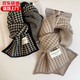 Scarf for women 2025 new autumn and winter hot houndstooth versatile fashion student shawl dual-purpose warm scarf trend versatile black [fashion houndstooth-warm scarf] All size