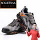 Scaleenaa Internationale Markenmarke Herrenschuhe Ultra-Licht-Arbeitsschutzschuhe Herren-Anti-Smash- und Anti-Punty-Arbeitsschuhe Sommer Atmungsfreie Arbeitsplatzsicherheit Schwarz 42